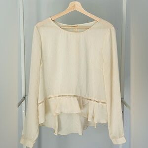 Elegant Cream Women's Top